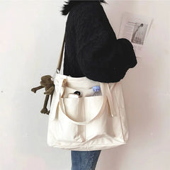 Waterproof Girls Shoulder Bag Travel Tote Bags Canvas Ladies Crossbody Handbags