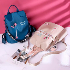 Large Capacity Waterproof Oxford Women Backpack Anti-theft School Bag