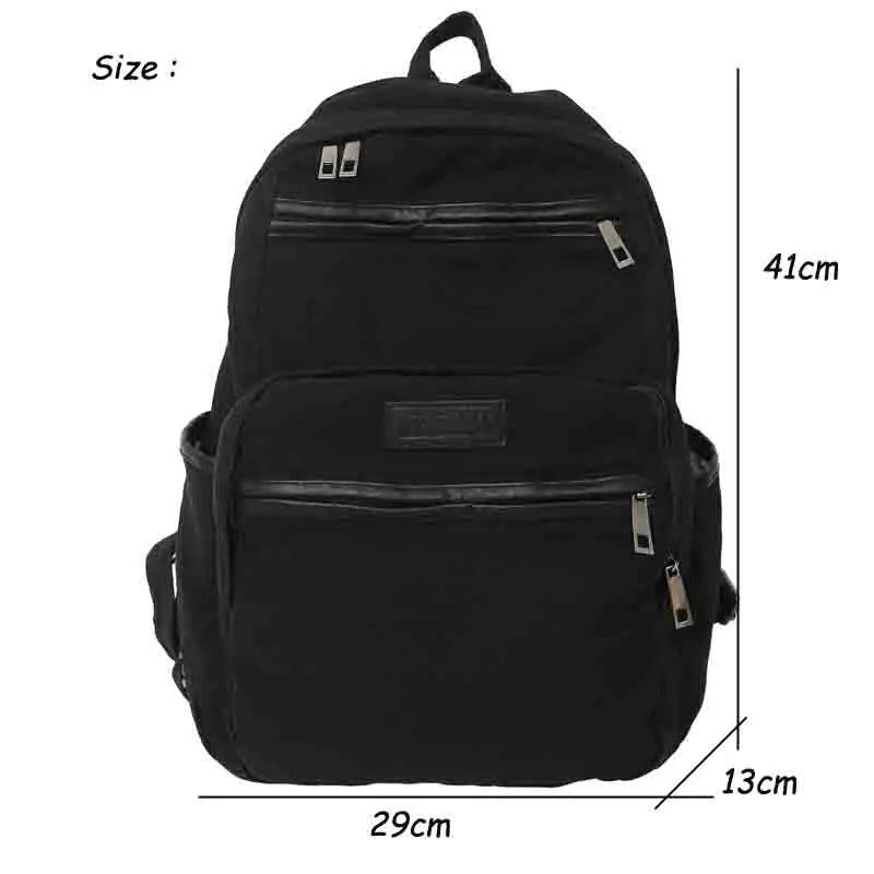 Large Capacity Women Backpack Multi-pocket Laptop Rucksack College Travel Bag