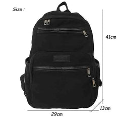 Large Capacity Women Backpack Multi-pocket Laptop Rucksack College Travel Bag