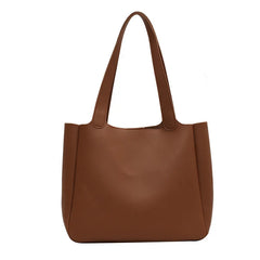 Large Capacity Bucket Shoulder Bags Retro Handbags Pu Leather Tote Bags