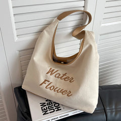 Large Capacity Canvas Shoulder Bags Female Casual Tote Bags College Girls