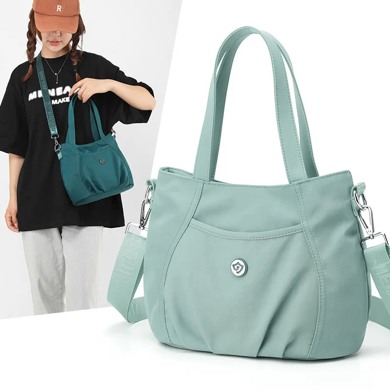 Large Capacity Women Casual Nylon Shoulder Handbags Tote Bags