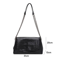 Large Capacity Women Chains Shoulder Bags Lady All-match Commuter Crossbody Bag