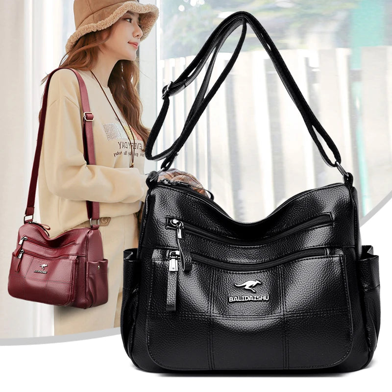 Large Capacity Women Handbag High Leather Shoulder Crossbody Bags Tote Bag Sac