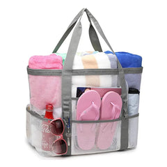 Large Capacity Women Mesh Transparent Beach Bag