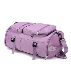 Large Capacity Women Outdoor Travel Shoulder Backpack Sports Yoga Luggage Bag