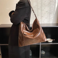 Large Capacity Women Pu Leather Handbags High Ladies Big Shoulder Tote Messenger