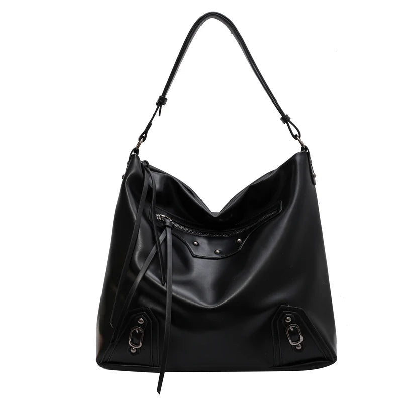 Large Capacity Women Pu Leather Handbags Tote Bags High Ladies Big Shoulder Mess
