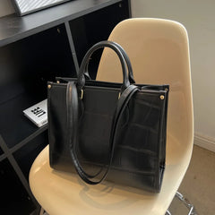 Large Capacity Women Pu Leather Handbags Tote Bags High Ladies Shoulder Messenge