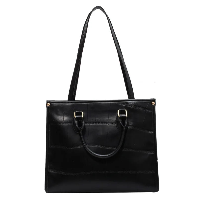 Large Capacity Women Pu Leather Handbags Tote Bags High Ladies Shoulder Messenge