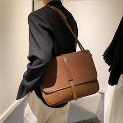 Vintage Nubuck PU Leather Messenger Bag Handbag Purse