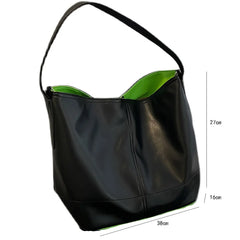Large Capacity Women Tote Shoulder Bags Soft Pu Leather Crossbody Bag