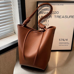 Large Capacity Women's Autumn Winter Shoulder Bags High Bucket Bag Handbags