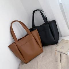 Large Capacity Women's Bag Shoulder Bags PU Soft Leather Ladies Travel Handbags