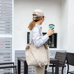 Large Capacity Canvas Shopper Travel Crossbody Shoulder Bag for Women