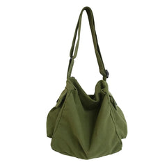 Summer Canvas Shopper Travel Crossbody Shoulder Bag for Women
