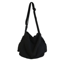 Summer Canvas Shopper Travel Crossbody Shoulder Bag for Women