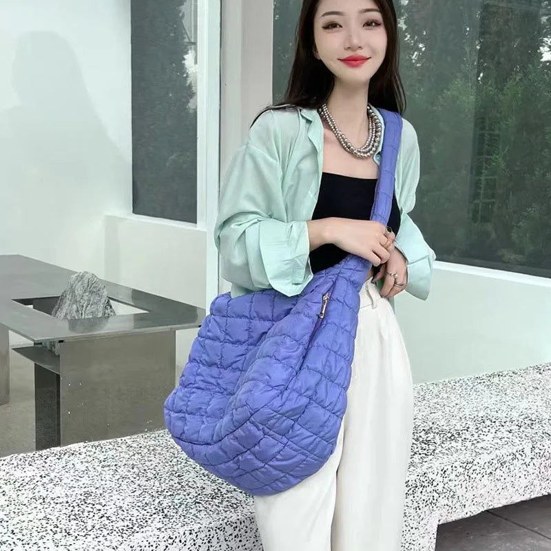 Women's Casual Tote Bags High Nylon Underarm Bag Big Handbags