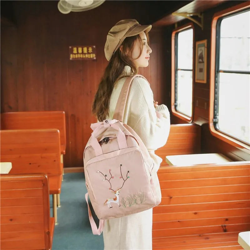 Large Capacity Women's Handbag Shoulder Bag Waterproof Nylon Tote Crossbody Bags