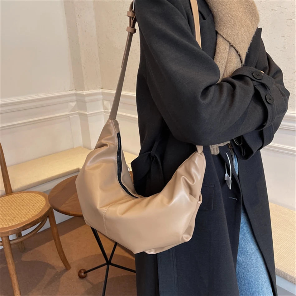 Women's Hobos Handbag PU Leather Purses Shoulder Crossbody Bag