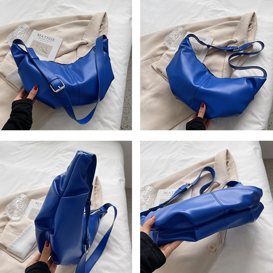Women's Hobos Handbag PU Leather Purses Shoulder Crossbody Bag