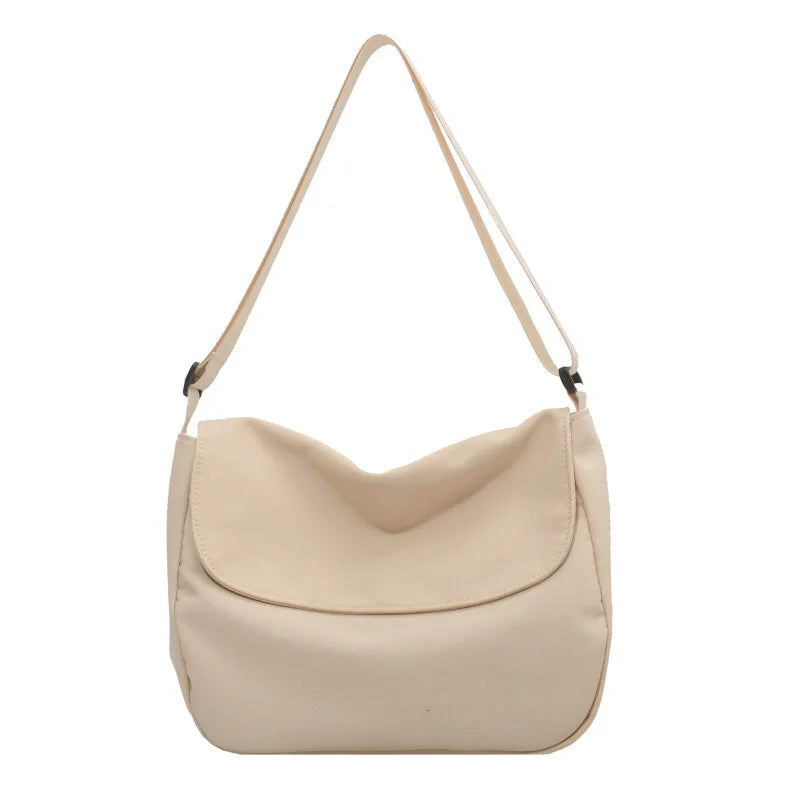 Large Capacity Women's Messenger Bag Canvas Satchel