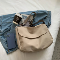 Large Capacity Women's Messenger Bag Canvas Satchel