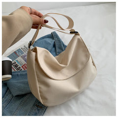 Large Capacity Women's Messenger Bag Canvas Satchel