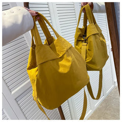 Nylon Shoulder Crossbody Bags for Women Solid Color Large Capacity