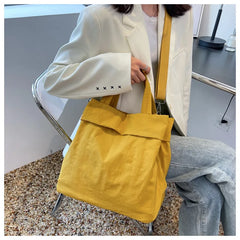 Nylon Shoulder Crossbody Bags for Women Solid Color Large Capacity