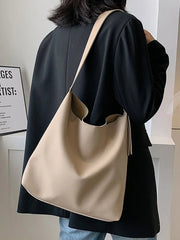 Women's Large Capacity Shoulder Bag Soft Pu Leather Crossbody Handbags
