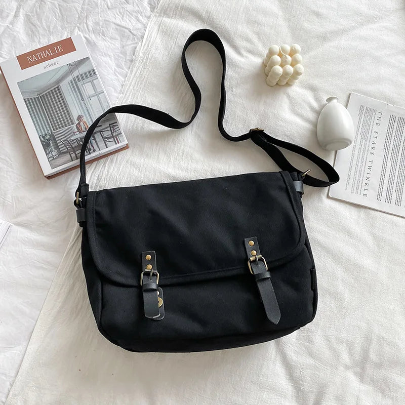 Large Capacity Women's Shoulder Bags Casual Handbag Canvas Tote Messenger
