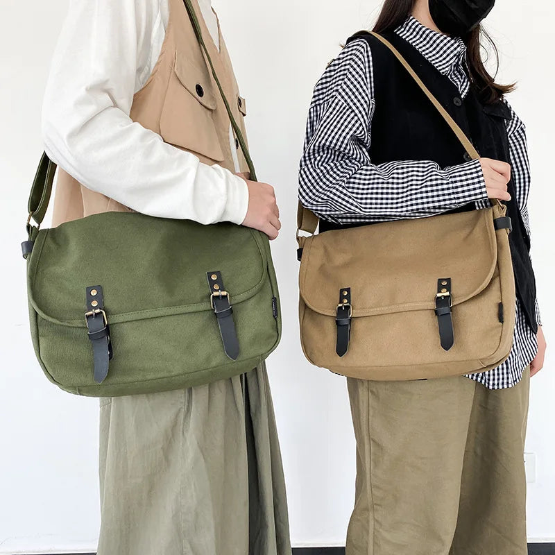 Large Capacity Women's Shoulder Bags Casual Handbag Canvas Tote Messenger