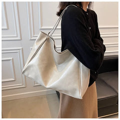 Women's Shoulder Bag Large Capacity Casual Tote Leather Crossbody Handbag