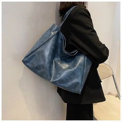 Women's Shoulder Bag Large Capacity Casual Tote Leather Crossbody Handbag