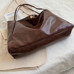 Women's Shoulder Bag Large Capacity Casual Tote Leather Crossbody Handbag