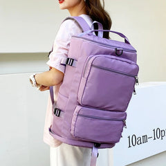 Women's Large Capacity Travel Backpack Casual Weekend Bag