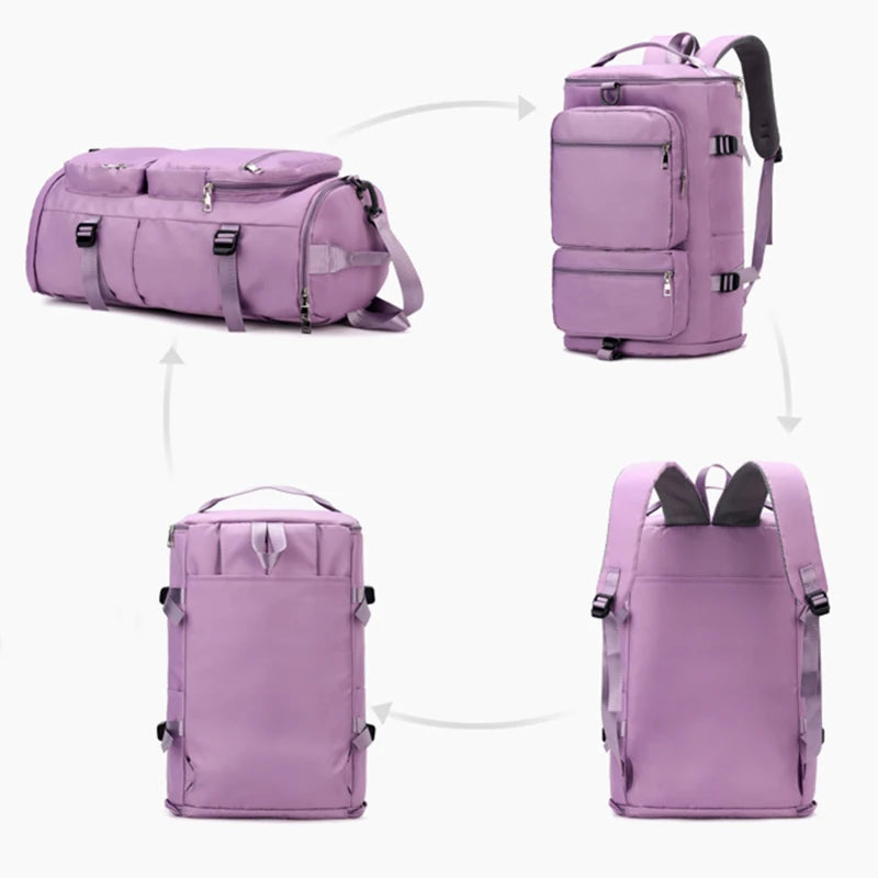 Women's Large Capacity Travel Backpack Casual Weekend Bag