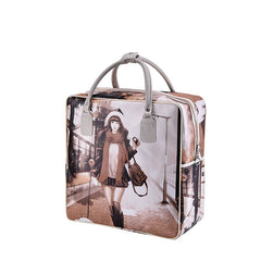 Large Capacity Women's Travel Bag PU Waterproof Fitness Handbag