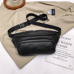 Large Capacity Women's Waist Bag Pu Leather Fanny Pack Multifunction
