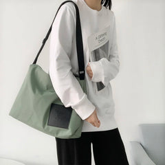 Large Capacity Zipper Shoulder Bags Waterproof Travel Cross Body