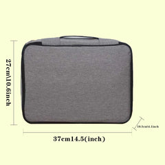 Large Document Storage Bag Organizer File Lockable Office Folder Passport Holder