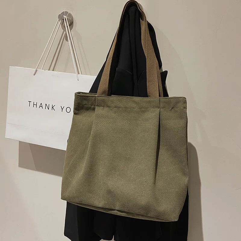 Large Capacity Vintage Tote Bags Canvas Messenger Bags