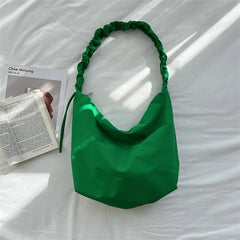 Large Green Women's Shoulder Bags Big Casual Tote Bag Pu Leather Hobos Handbags