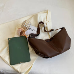 Large Shoulder Bag Crossbody Hobo Bag for Women Solid Vintage Female Sac
