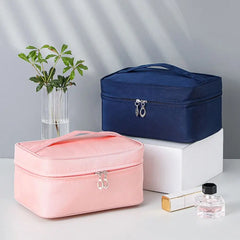 Large Makeup Bag Nylon Cosmetic Bag For Women Toiletry Kit Bags