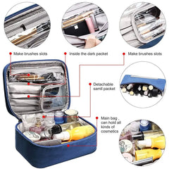 Large Makeup Bag Nylon Cosmetic Bag For Women Toiletry Kit Bags