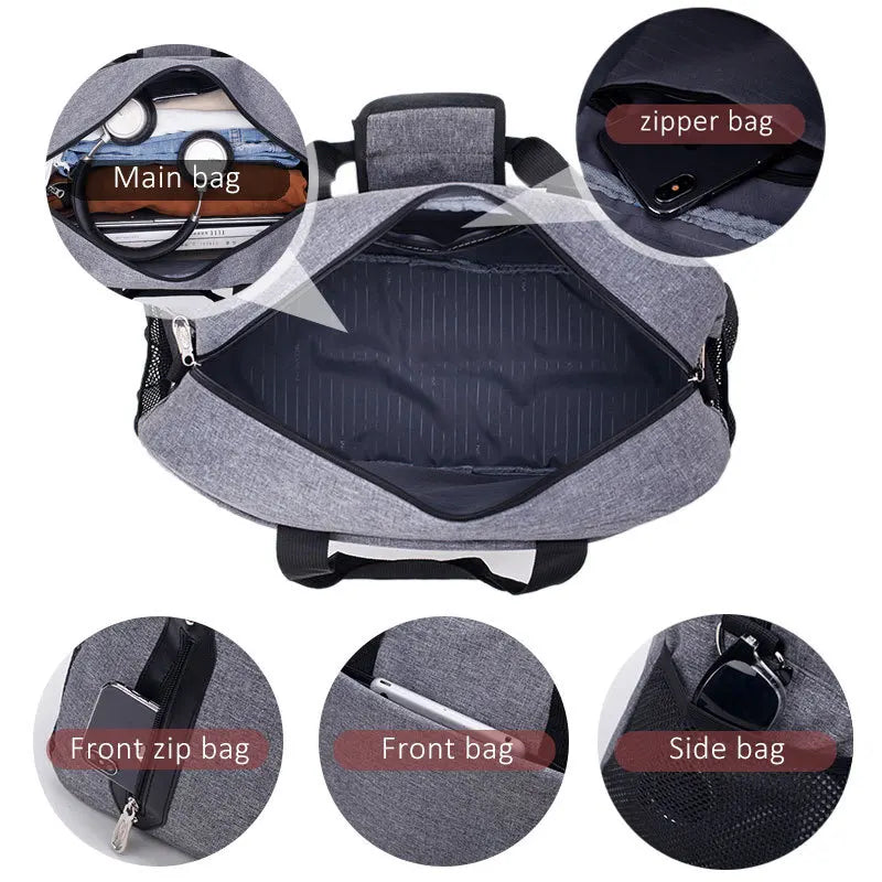Outdoor Travel Sports Gym Bag Duffel Shoulder Crossbody B