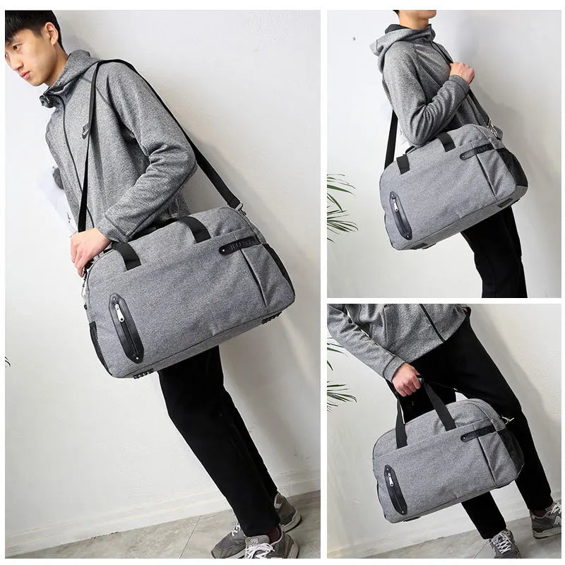 Outdoor Travel Sports Gym Bag Duffel Shoulder Crossbody B